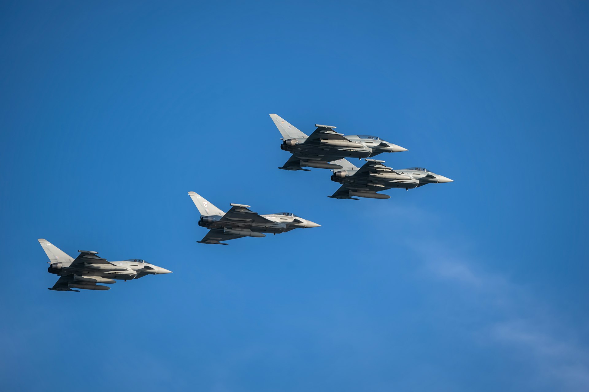 Fighter jets in formation